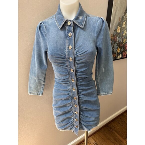 Retrofête Gigi DenimDress Size XS - Picture 5 of 8